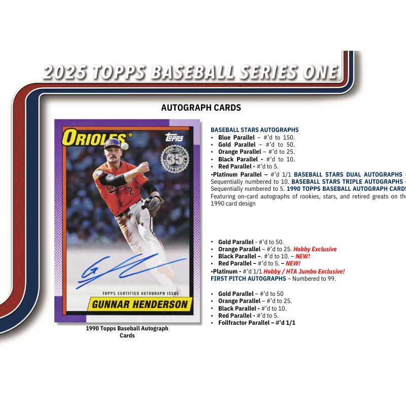 2025 Topps Series 1 Baseball Jumbo Box