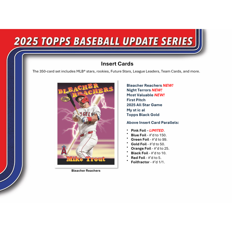2025 Topps Update Series Baseball Hobby Box