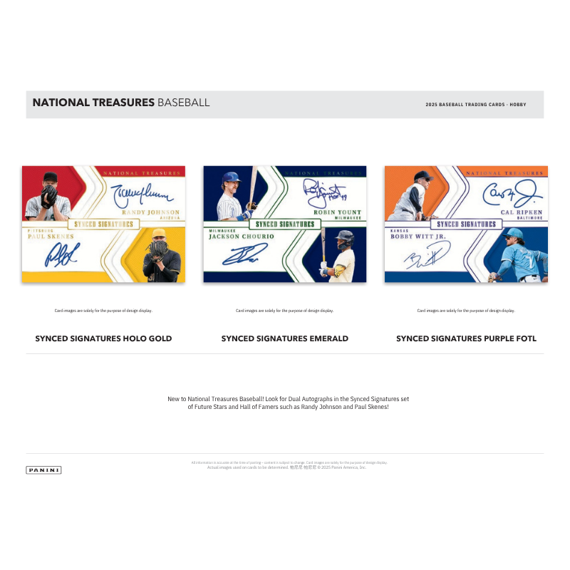 2025 Panini National Treasures Baseball Hobby 4 Box Case
