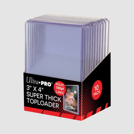Ultra Pro 3x4 Thick 180pt Toploaders (10ct)