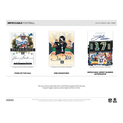2023 Panini Impeccable Football Hobby 3 Box Case