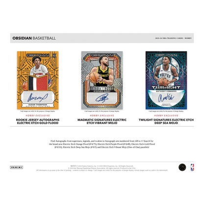 2023/24 Panini Obsidian Basketball Hobby 12 Box Case