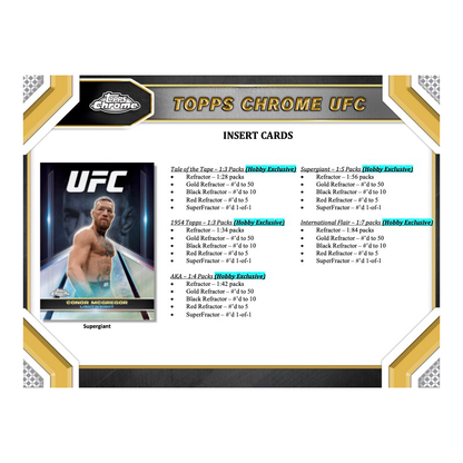 2024 Topps Chrome UFC Hobby Box