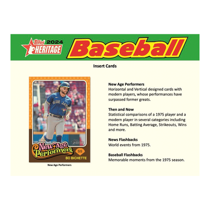 2024 Topps Heritage Baseball Hobby Box