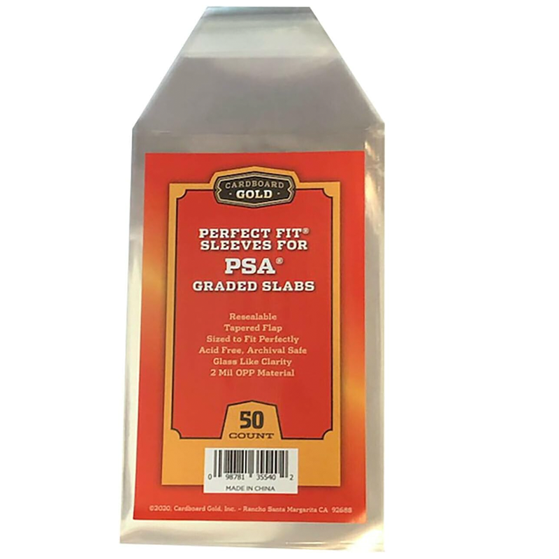 Cardboard Gold Perfect Fit Sleeves for PSA Slabs (50ct)