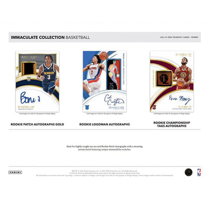 2021/22 Panini Immaculate Basketball Hobby Box