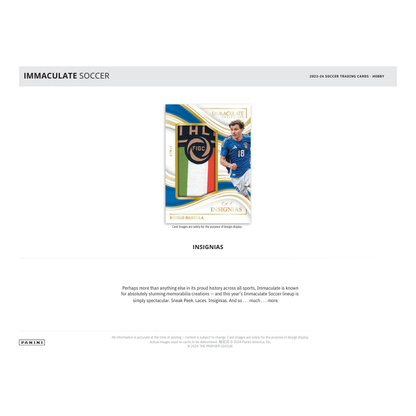 2024 Panini Immaculate Soccer Hobby 6 Box Case