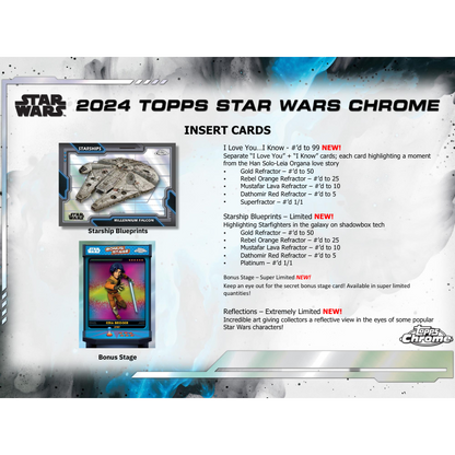2024 Topps Star Wars Chrome Hobby 8 Box Case