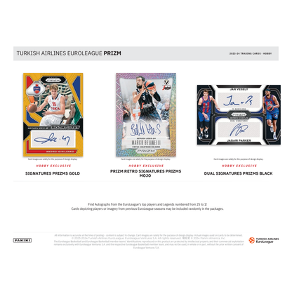2023/24 Panini Prizm Euroleague Basketball Hobby Box