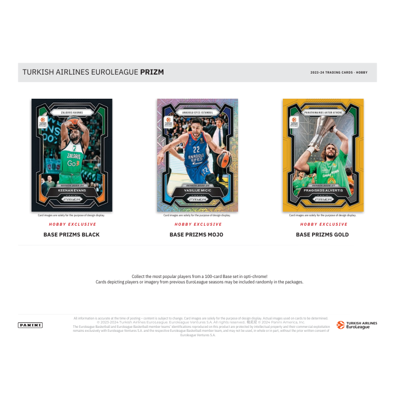 2023/24 Panini Prizm Euroleague Basketball Hobby Box
