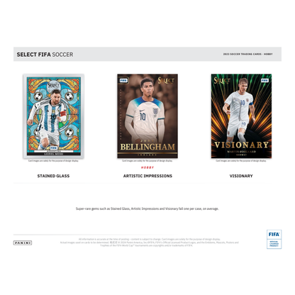 2023/24 Panini Select FIFA Soccer Hobby 12 Box Case