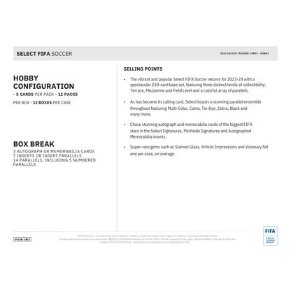 2023/24 Panini Select FIFA Soccer Hobby Box