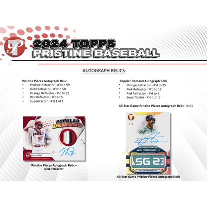 2024 Topps Pristine Baseball Hobby Box