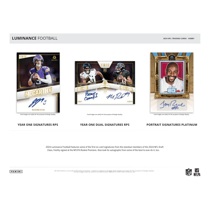 2024 Panini Luminance Football Hobby 12 Box Case