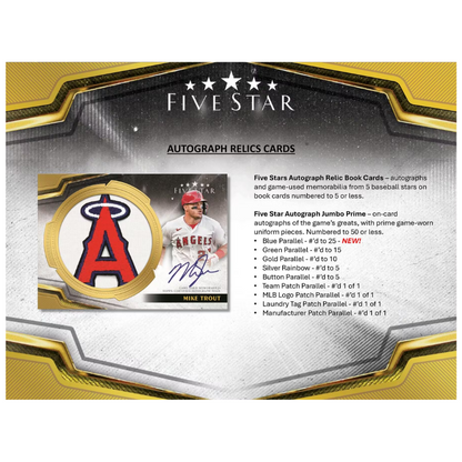 2024 Topps Five Star Baseball Hobby 8 Box Case