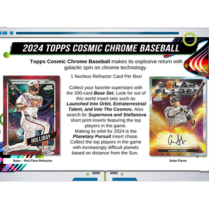 2024 Topps Cosmic Chrome Baseball Hobby Box