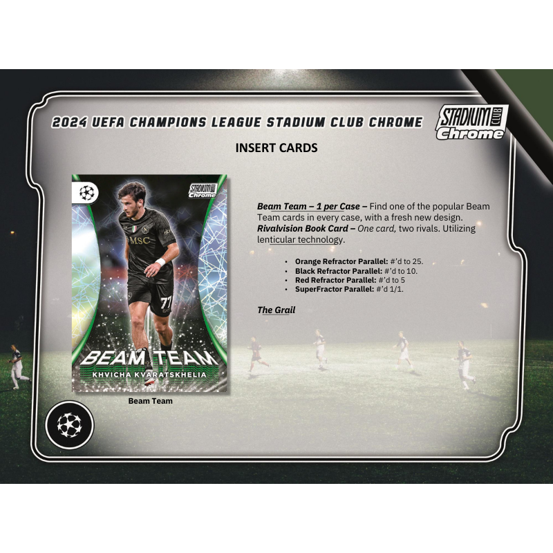 2023/24 Topps Stadium Club Chrome UEFA Soccer Hobby Box