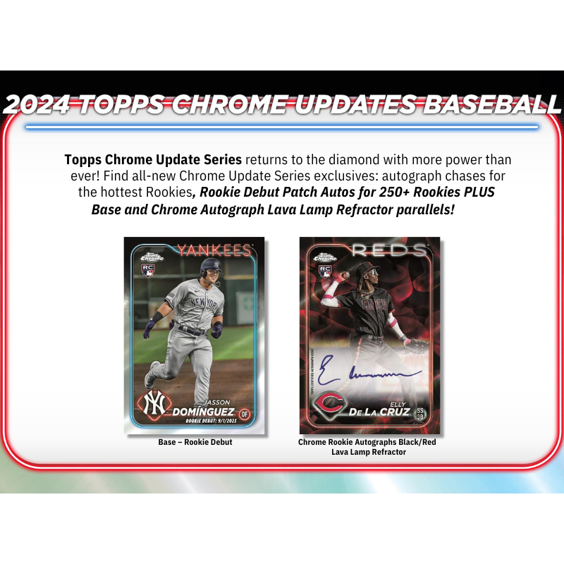 2024 Topps Chrome Update Series Baseball Hobby Box