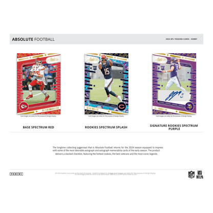 2024 Panini Absolute Football Hobby 12 Box Case