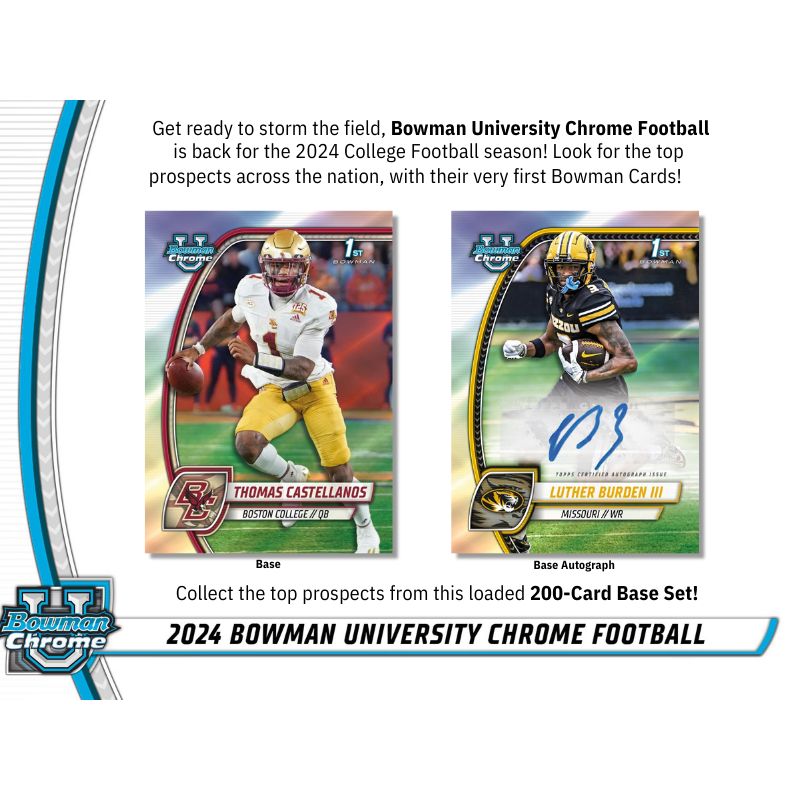 2024 Bowman University Chrome Football Breaker's Delight Box