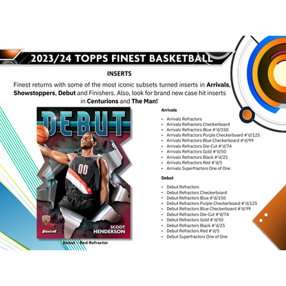 2023/24 Topps Finest Basketball Breaker's Delight Box
