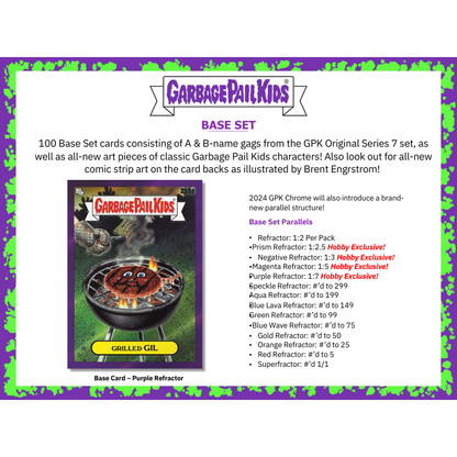 2024 Topps Garbage Pail Kids Chrome Hobby 12 Box Case