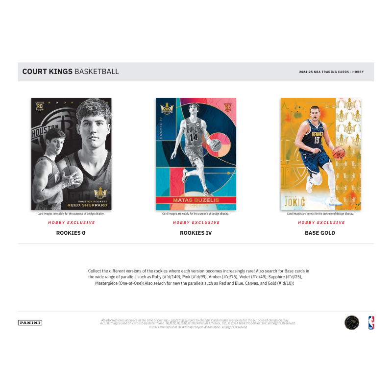 2024/25 Panini Court Kings Basketball Hobby 16 Box Case