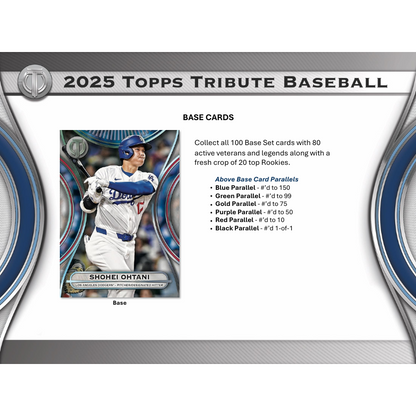 2025 Topps Tribute Baseball Hobby Box