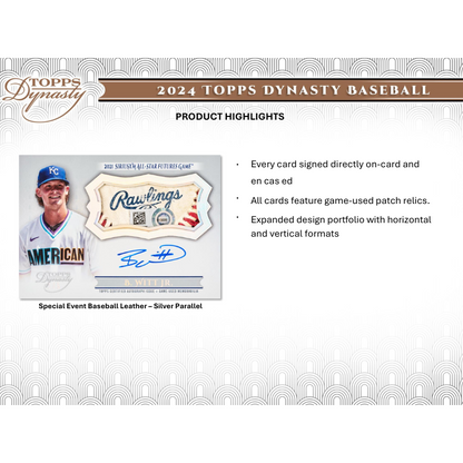 2024 Topps Dynasty Baseball Hobby Box