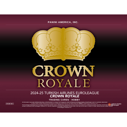 2024/25 Panini Crown Royale Euroleague Basketball Hobby Box