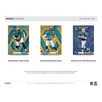 2025 Panini Mosaic Football Hobby 12 Box Case