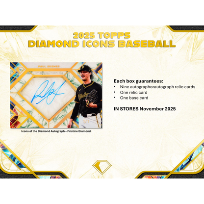 2025 Topps Diamond Icons Baseball Hobby 2 Box Case