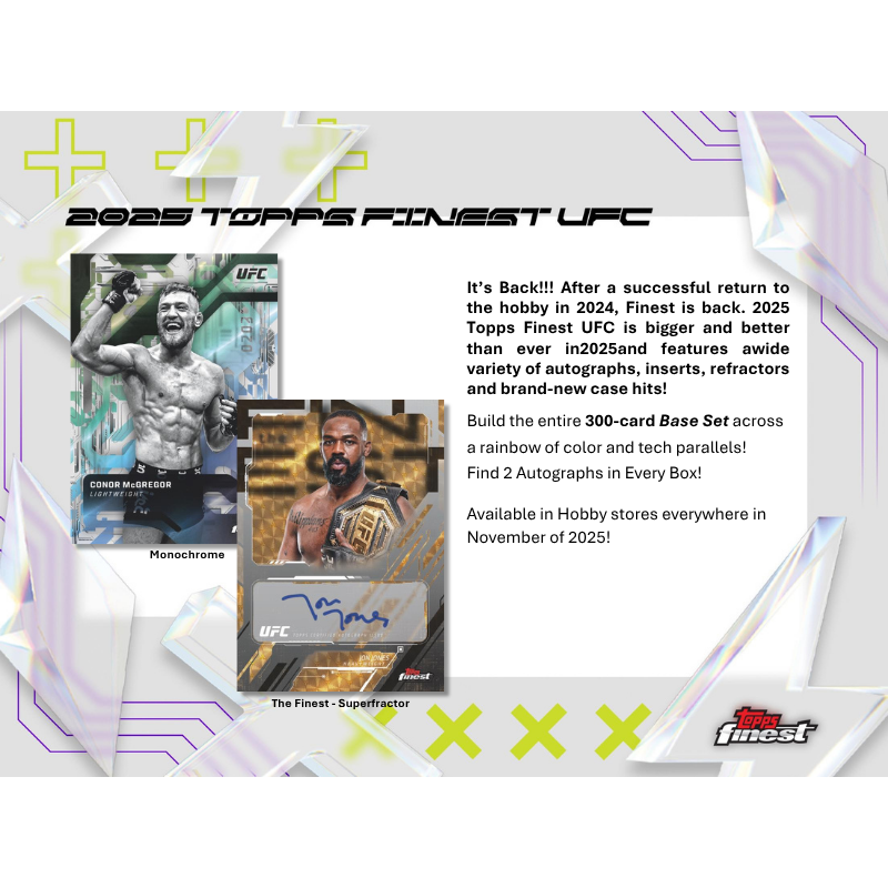 2025 Topps Finest UFC Hobby Box