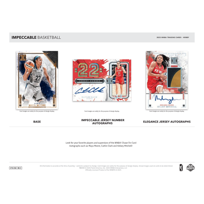 2025 Panini Impeccable WNBA Basketball Hobby 3 Box Case