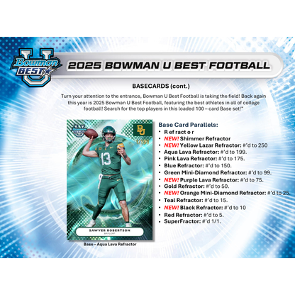 2025 Bowman University Best Football Hobby Box