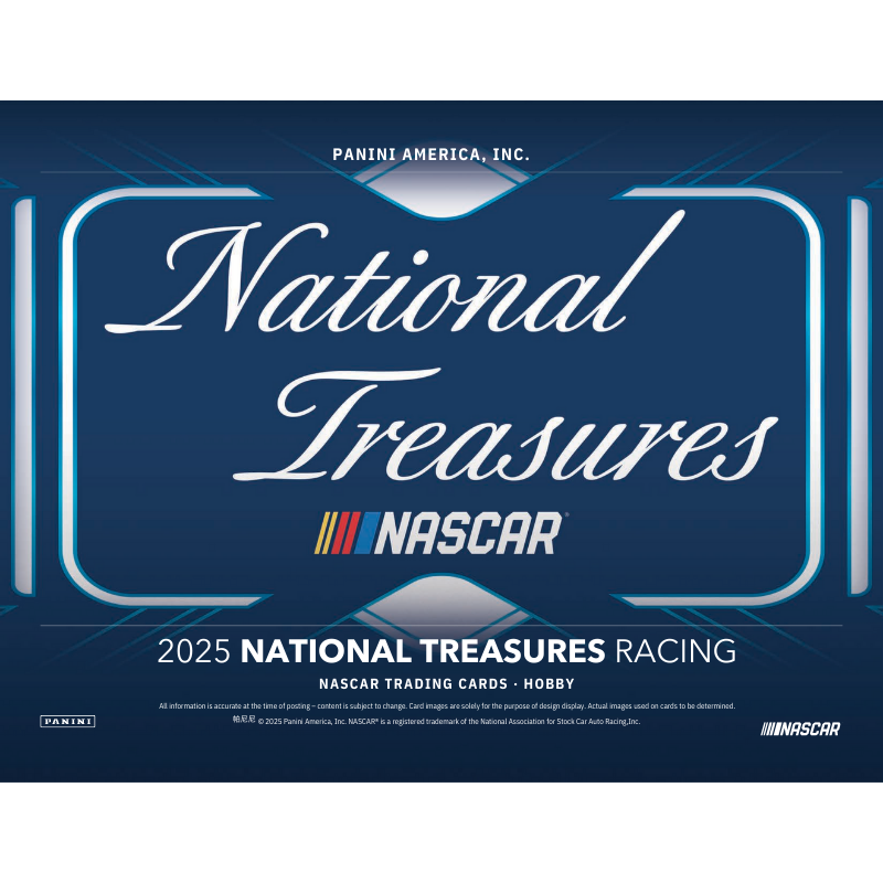 2025 Panini National Treasures Racing Hobby 4 Box Case