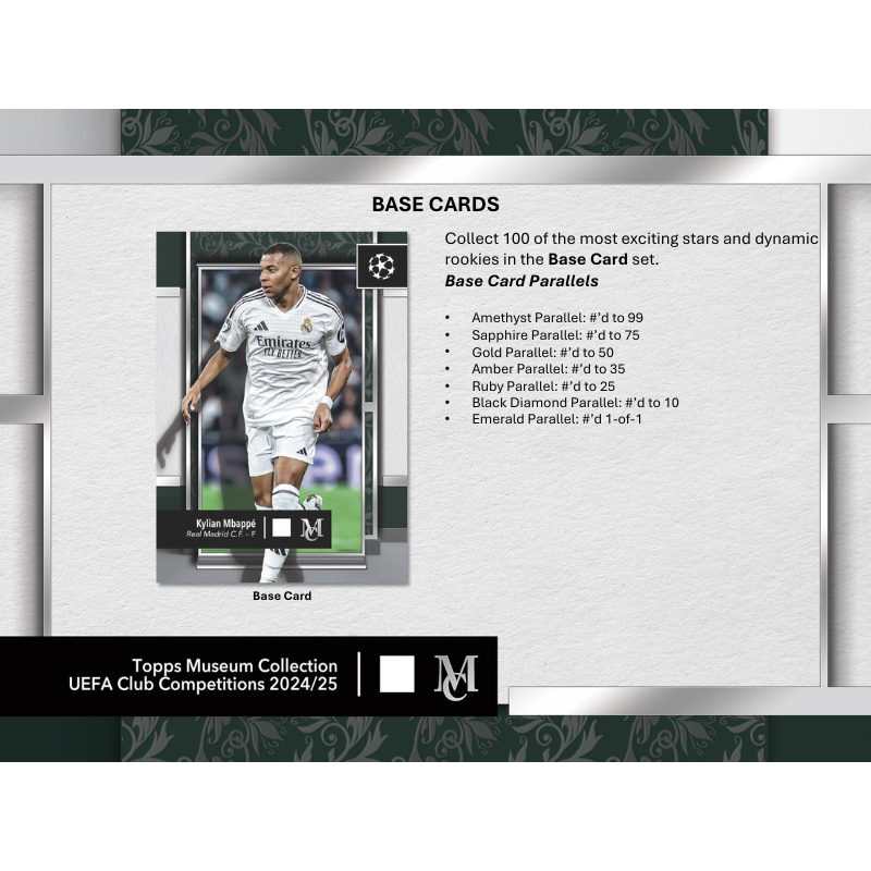 2024/25 Topps UEFA Club Competitions Museum Collection Soccer Hobby Box