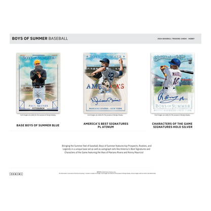 2024 Panini Boys of Summer Baseball Hobby 8 Box Case