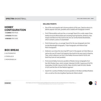 2023/24 Panini Spectra Basketball Hobby Box