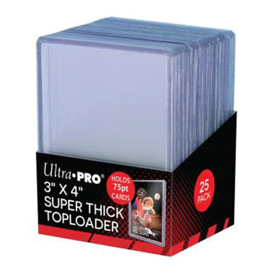 Ultra Pro 3x4 Thick 75pt Toploaders (25ct)